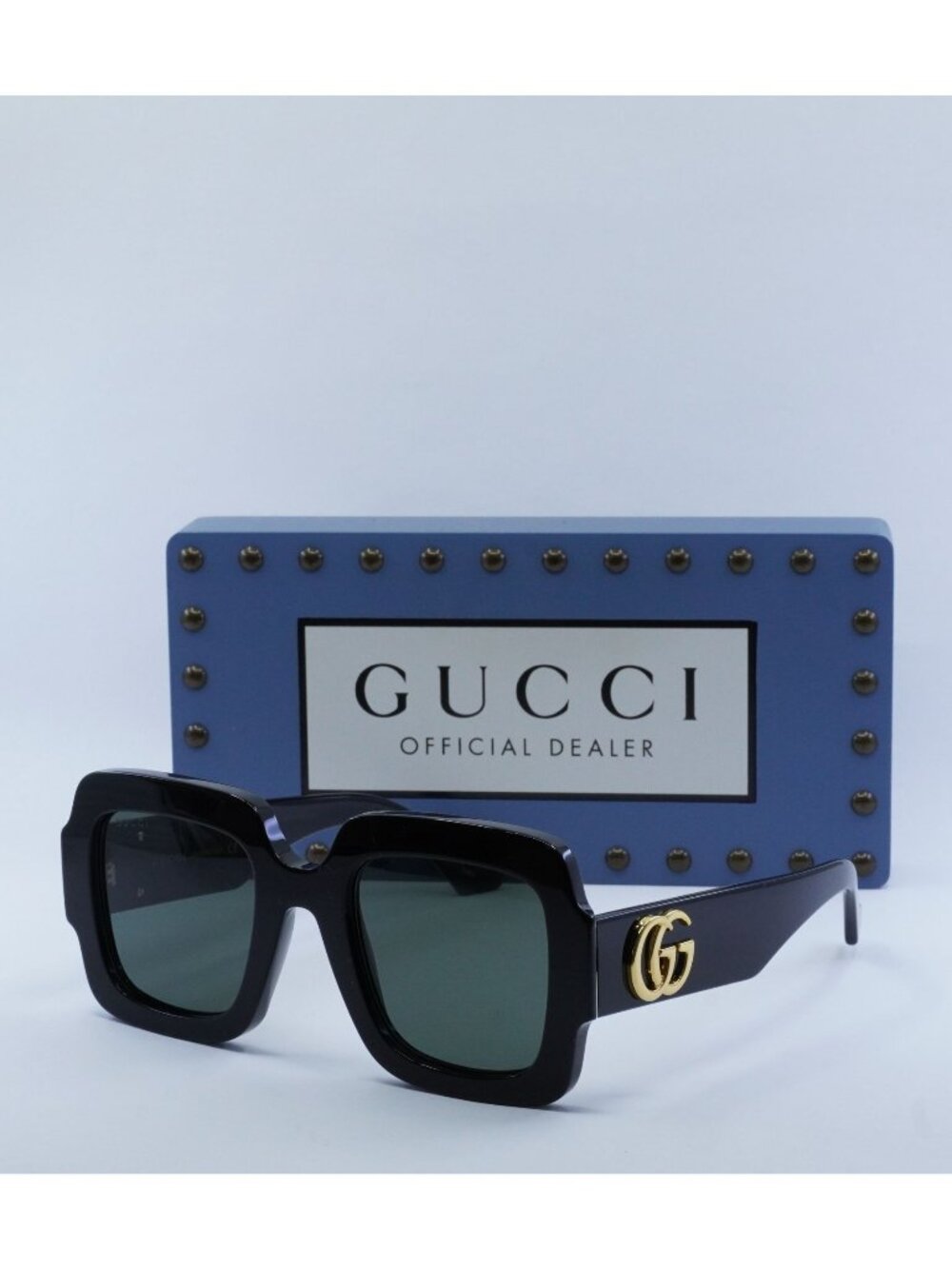 Gucci GG1547S 001 Square Women Sunglasses - Black / Grey